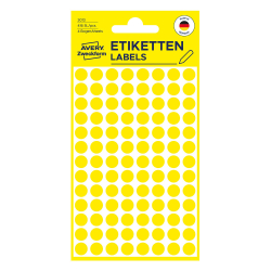 Avery Marking points 8mm yellow 416pcs