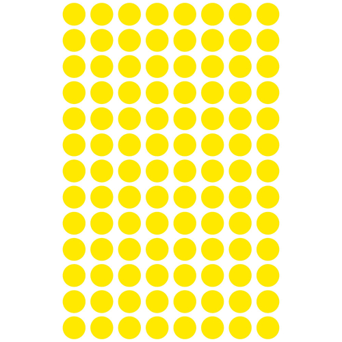 Самоз. кръгчета Avery ф8 жълт 416бр, 1000000000052082 07 