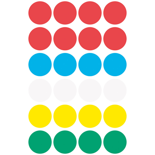 Самоз. кръгчета Avery ф18 асорти 96бр, 1000000000052083 07 