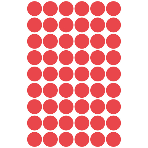 Самоз. кръгчета Avery ф12 червен 270бр, 1000000000052086 07 