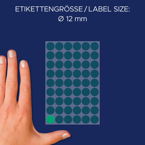 Самоз. кръгчета Avery ф12 зелен 270бр, 1000000000052088 04 