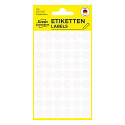 Самоз. кръгчета Avery ф12 бял 270бр