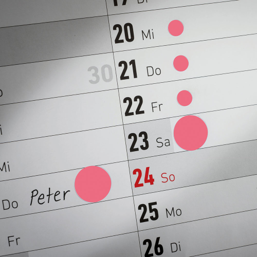 Самоз. кръгчета Avery ф18 неон чрв. 96бр, 1000000000052093 05 