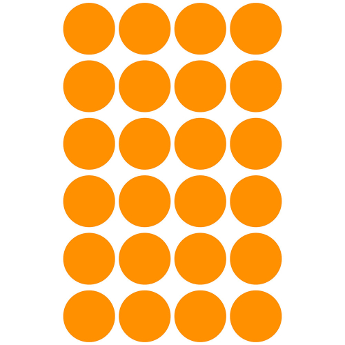 Самоз. кръгчета Avery ф18 неон орж. 96бр, 1000000000052094 07 