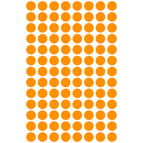 Самоз. кръгчета Avery ф8 неон орж. 416бр, 1000000000052096 07 