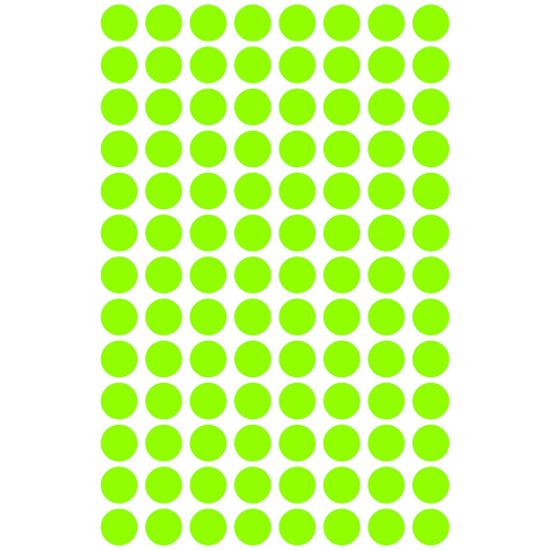 Самоз. кръгчета Avery ф8 неон злн. 416бр, 1000000000052097 07 