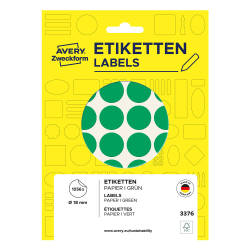 Самоз. кръгчета Avery ф18 зелен 1056бр