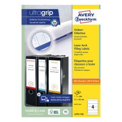 Етикети за класьори Avery 61/192 4ет 100