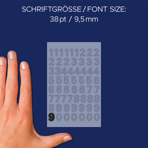 Avery adhesive numbers 9.5mm blk 126pcs, 1000000000052122 04 