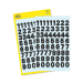 Avery adhesive numbers 9.5mm blk 126pcs, 1000000000052122 06 