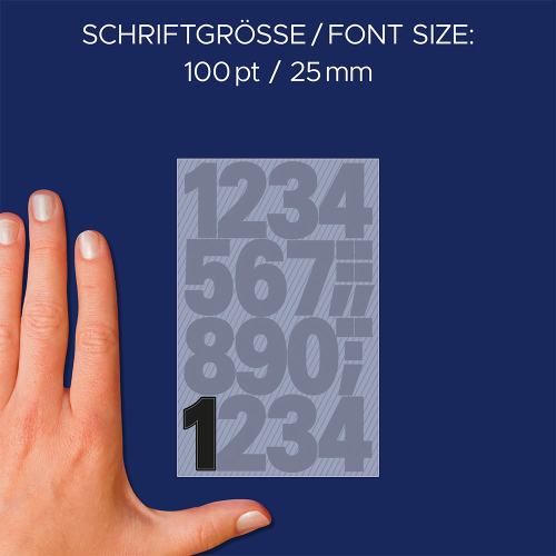 Самоз. цифри 25мм черен 48бр, 1000000000052124 04 