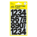 Самоз. цифри 25мм черен 48бр, 1000000000052124 06 