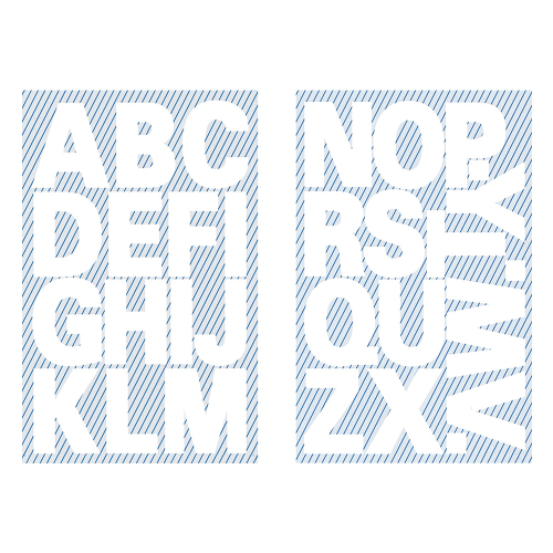 Avery adhesive letters 25mm wht 30pcs, 1000000000052125 02 