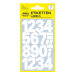 Самоз. цифри 25мм бял 48бр, 1000000000052126 06 