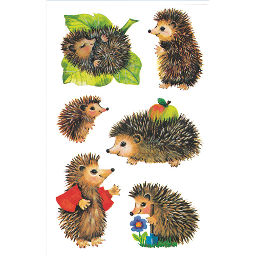 Стикери Avery таралежи 18бр, 1000000000052128 02 