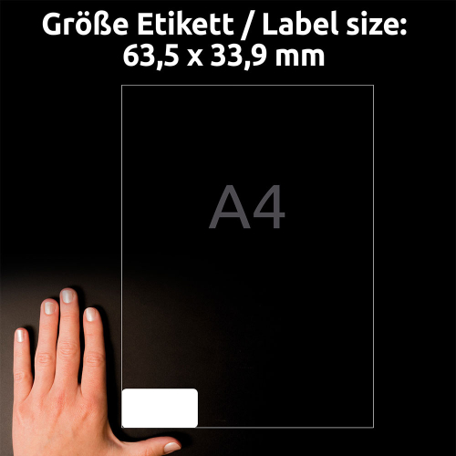 Етикети Avery 63.5/33.9 Супер 24ет 40л, 1000000000052281 04 