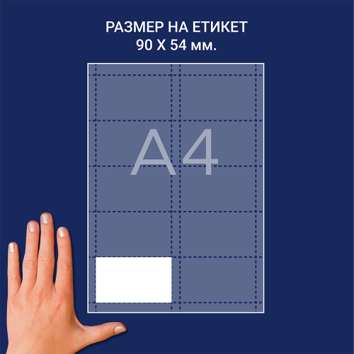 Етикети за бадж Avery 90/54 10ет 20л, 1000000000052242 11 