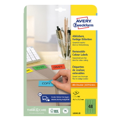 Етикети Avery отл.45.7/21.2 48ет 20л злн