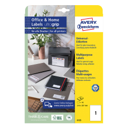 Avery labels  210/297 A4 1pcs 10sh