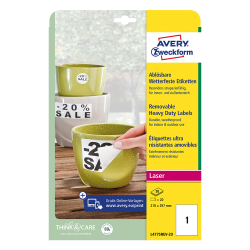 Етикети Avery уст.отлеп. 210/297 1ет 20л