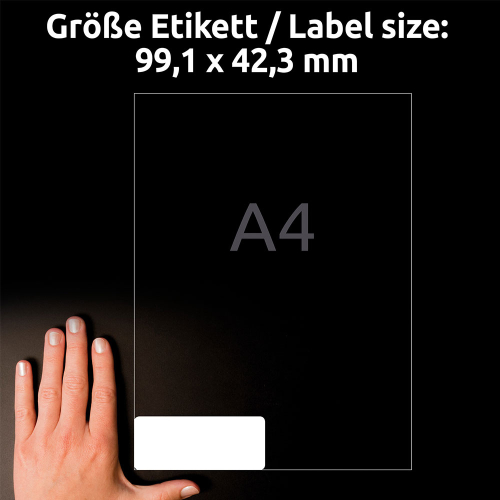 Avery Labels 99.1/42.3 Super 12pcs 10sh, 1000000000052282 04 