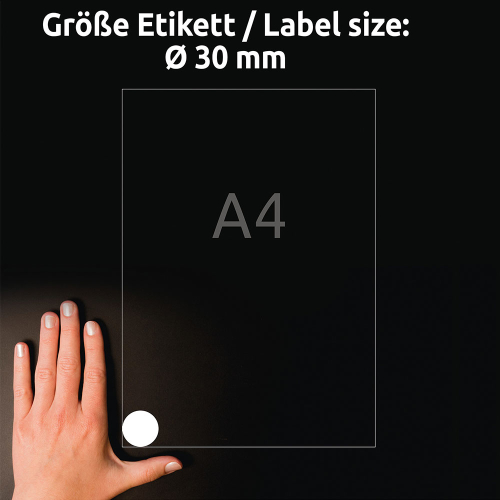 Етикети Avery кръг ф30 A4 48ет 10л, 1000000000052211 06 