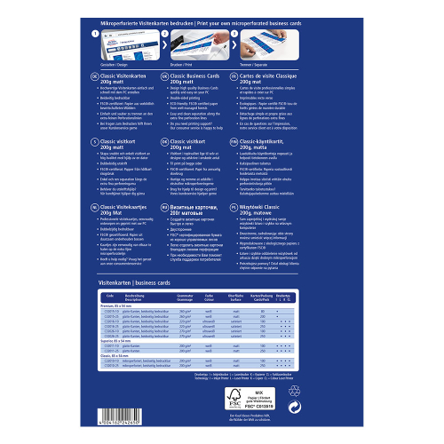 Визитки Avery 85/54 двустранни 10бр 10л, 1000000000052215 02 