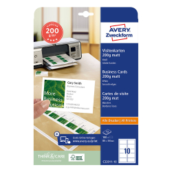 Business cards Avery 85/54 os 10pcs 25sh