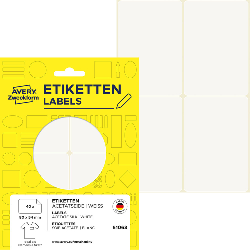 Бадж етикети Avery плат 8054 40бр hand, 1000000000052143 02 