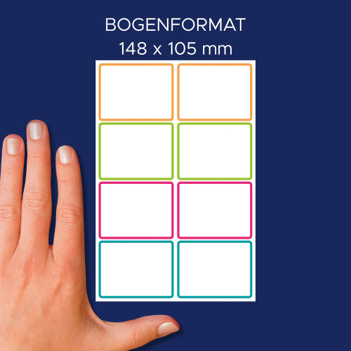 Ученически етикети Avery 46/33 цв.р 16бр, 1000000000052285 05 