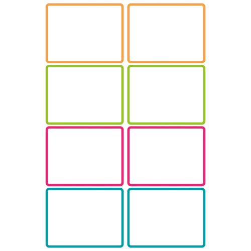 Ученически етикети Avery 46/33 цв.р 16бр, 1000000000052285 06 