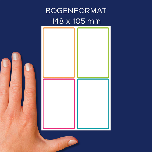 Ученически етикети Avery 46/72 цв.р 8бр, 1000000000052287 05 