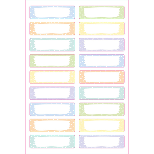 Етикети Avery плат Пастел 45/13 36бр, 1000000000052237 09 