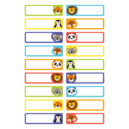 Етикети Avery плат Животни 45/13 36бр, 1000000000052236 09 