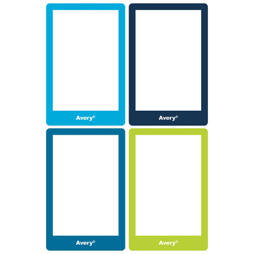 Ученически етикети Avery 68/46 B/G 8бр, 1000000000052304 05 