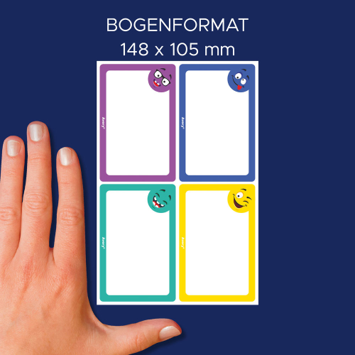 Ученически етикети Avery 68/46 Fun 8бр, 1000000000052305 05 