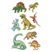 Avery stickers dinosaurs 24pcs, 1000000000052147 09 