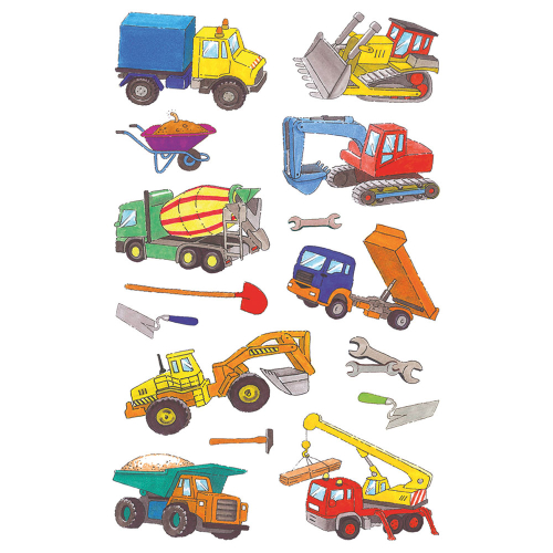 Avery stickers construction vehicles 28p, 1000000000052150 04 
