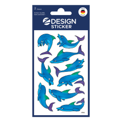 Стикери с брокат Avery делфини 18бр