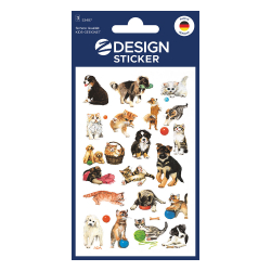 Avery stickers cat and dog 26pcs