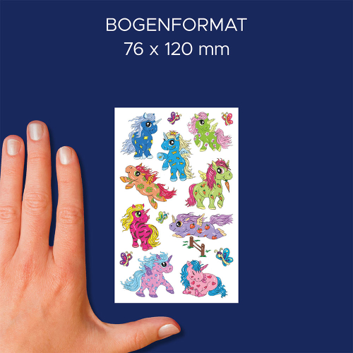 Стикери с брокат Avery еднорози 9бр, 1000000000052160 03 