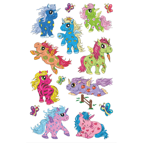 Стикери с брокат Avery еднорози 9бр, 1000000000052160 04 