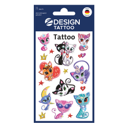 Avery Temporary Tattoos cats 17pcs