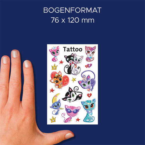 Avery Temporary Tattoos cats 17pcs, 1000000000052164 03 