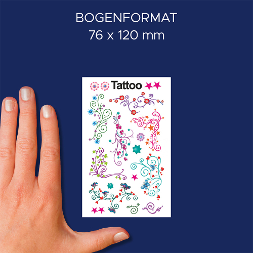 Avery Temporary Tattoos flower 17pcs, 1000000000052172 03 