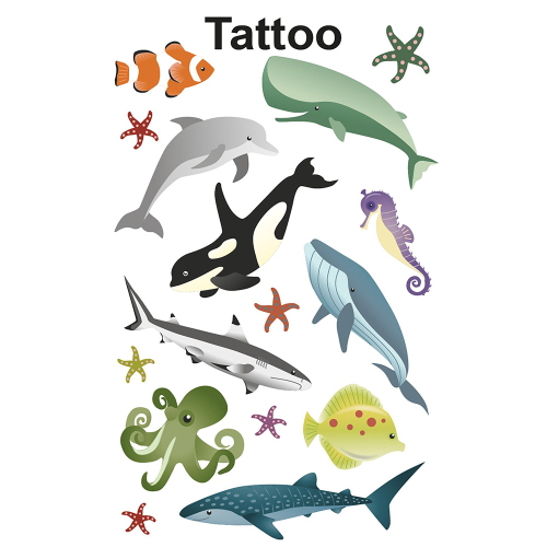 Avery Temporary Tattoos ocean 16pcs, 1000000000052177 04 