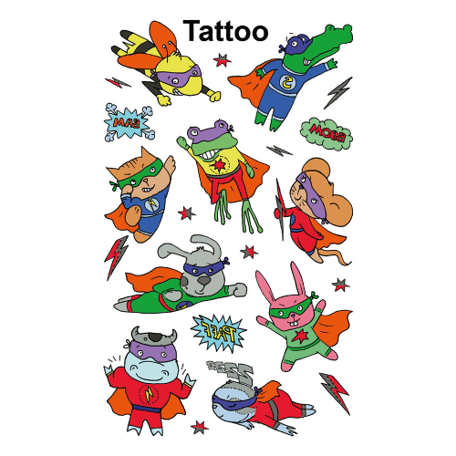 Avery Temporary Tattoos superheroes 12pc, 1000000000052185 03 