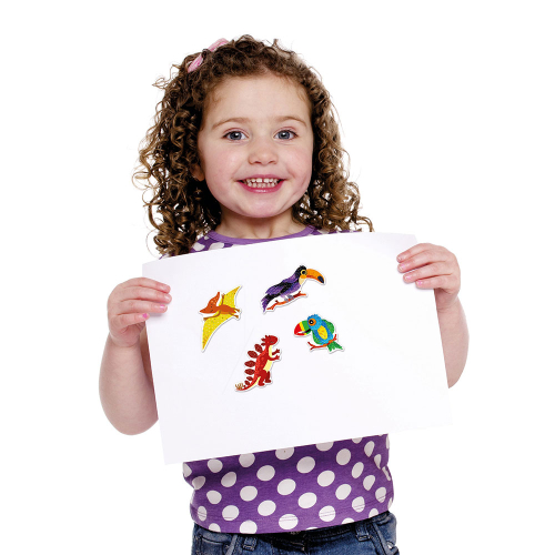 Стикери с брокат Avery динозаври 8бр, 1000000000052188 02 