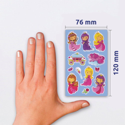 Стикери Avery Glossy принцеси 12бр, 1000000000052190 03 