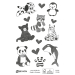Стикери с брокат Avery животни черни 8бр, 1000000000052193 08 